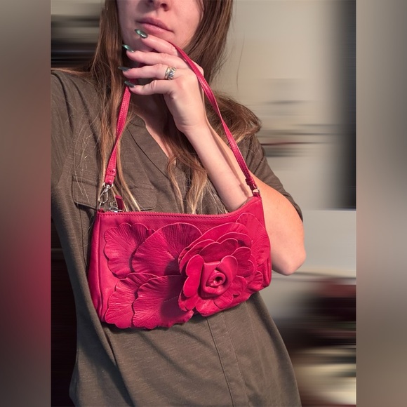 Furla Floral Mini Leather Bag - Picture 15 of 17